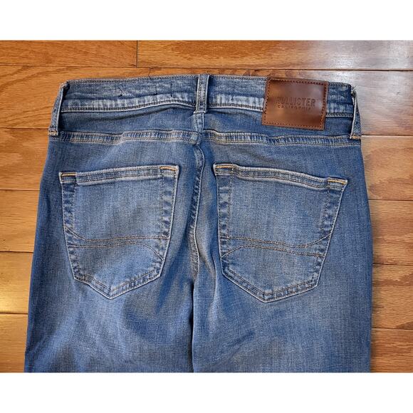 Hollister Jeans Men W28 X 28.5L Actual Slim Straight Advance Stretch Distressed - Picture 4 of 15